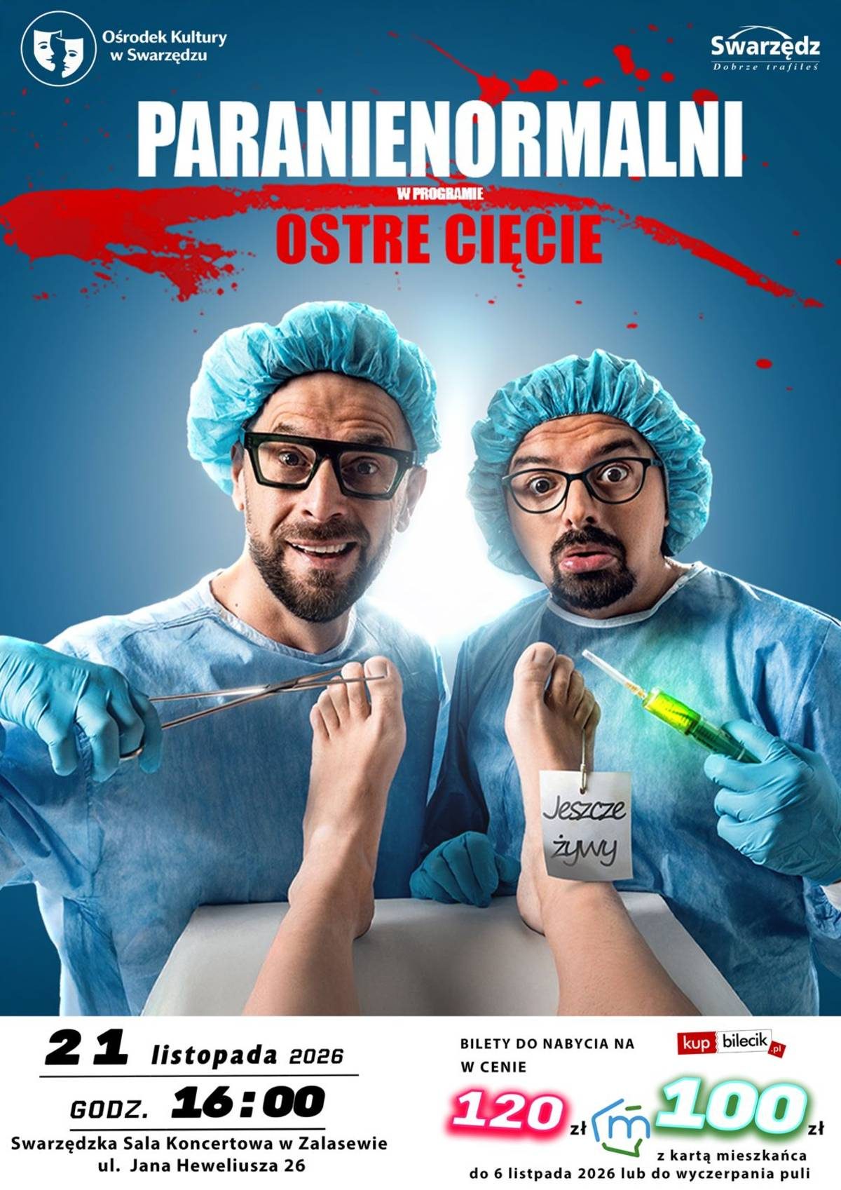 Paranienormalni wystąpią w Zalasewie z programem „Ostre Cięcie”