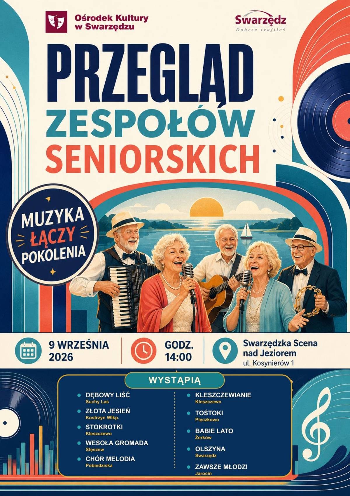 Dziesięć zespołów seniorskich wystąpi na Scenie nad Jeziorem