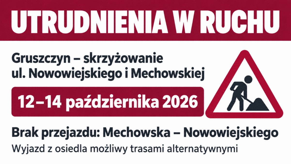 Zamknięty przejazd między ulicami Mechowską i Nowowiejskiego