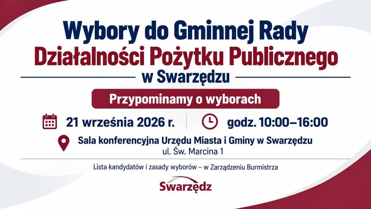 Wybory do Gminnej Rady Działalności Pożytku Publicznego